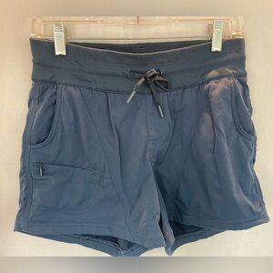 North Face Navy Shorts POCKETS Drawstring Active Sporty  size Small